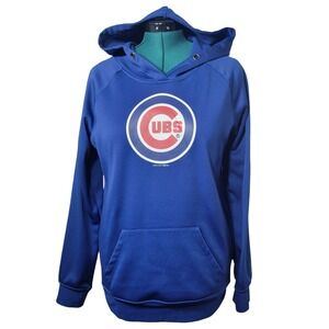 Campus Lifestyle Chicago Cubs Hoodie Mens M Blue Polyester MLB Baseball Pullover